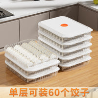 Dumpling Storage Container for Refrigerator, Food Grade Freezer Organizer for Ravioli and Wontons