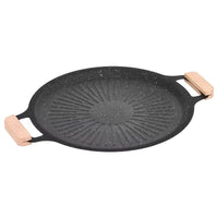 Maifan Stone Non-Stick BBQ Grill Pan for Home Use Korean Style Teppanyaki Outdoor Grill Plate
