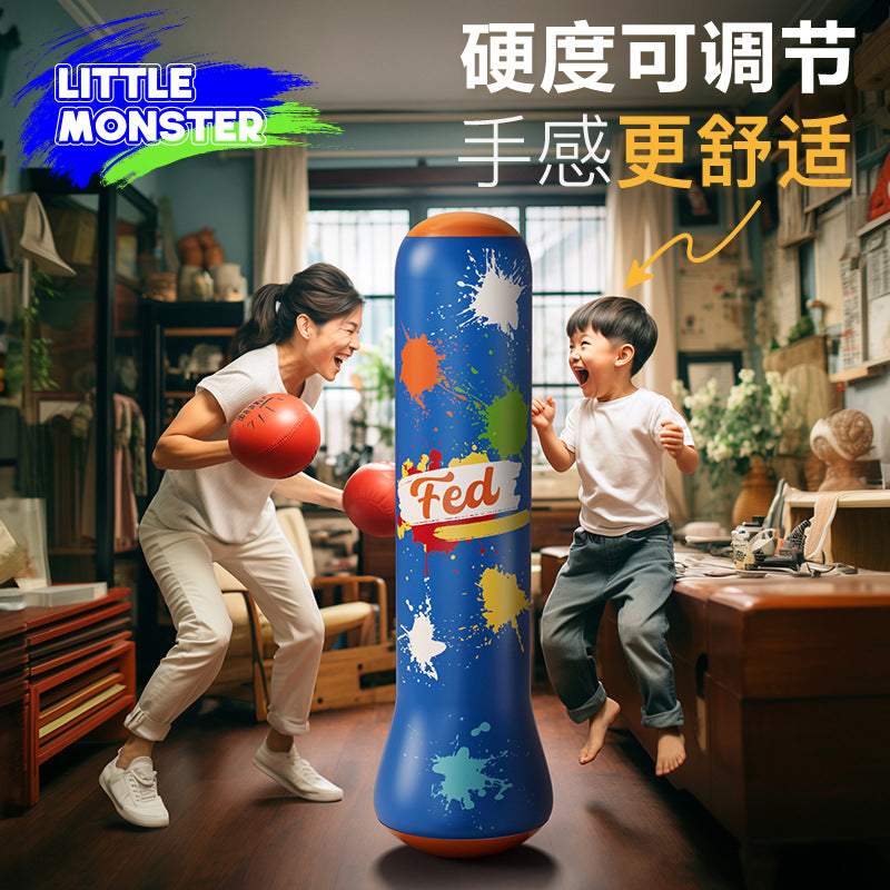 Inflatable Punching Bag for Kids & Adults - Freestanding Boxing Training Equipment