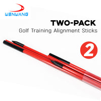 Golf Alignment Sticks, 3-Section Foldable Golf Training Aids for Swing Practice