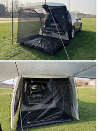 SUV Car Tailgate Tent for Camping, Road Trips, and BBQ - Waterproof and Sun Protection