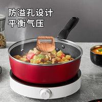 Food-Grade Tempered Glass Pot Lid with Stainless Steel Rim and High-Temperature Resistant Handle