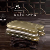 Buffalo Horn Gua Sha Scraping Board for Body and Face Massage, Meridian Activation
