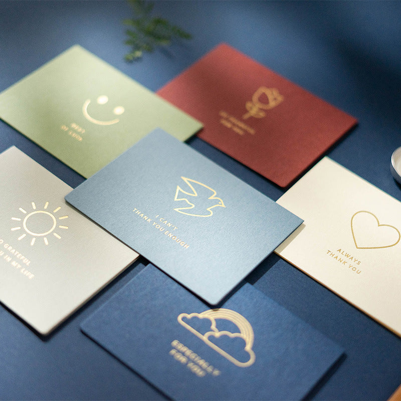 Korean Style Ins Simple Children's Day Greeting Card, Foldable DIY Birthday Blessing Card, Thank You Card for Gifts
