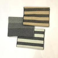 Men's Plaid Cashmere Blend Knitted Scarf, Thickened Warm Winter Jacquard Design