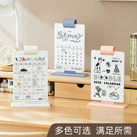 2027 Cartoon Graffiti Desk Calendar with Planner and Decorative Ornament