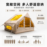 Inflatable Single-Layer Ridge Tent for 3-4 Person Outdoor Camping