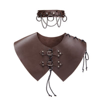 Halloween Medieval Punk Retro Armor Choker Necklace Cosplay Accessory