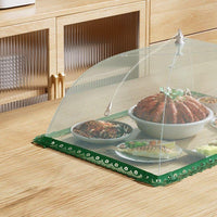 Foldable Food Cover Tent for Dining Table, Mesh Screen Food Protector, Reusable Dish Cover for Leftovers, Anti-Fly