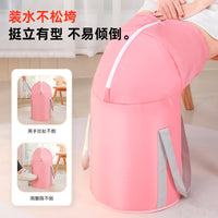 Portable Foldable Foot Bath Bucket for Travel and Home Use, Insulated Deep Basin for Soaking Feet and Calves