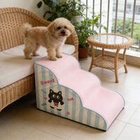 Pet Stairs for Small to Medium Dogs - Washable, Detachable Steps for Teddy, Corgi, and More