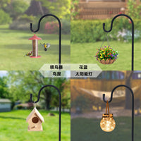 Shepherd Hook Outdoor Garden Stake for Bird Feeders, Lanterns, and Wedding Decor
