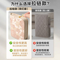 Portable Jewelry Organizer Bag for Travel - Anti-Tarnish Earring Necklace Bracelet Storage