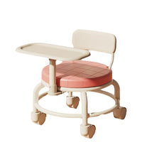 Kids' Multi-functional Dining Chair with Wheels and Sound, Adjustable Height Baby Feeding Booster Seat