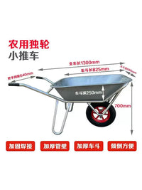 Heavy-Duty Garden Wheelbarrow with Dump Cart Functionality
