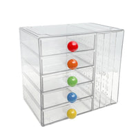 Acrylic Transparent Desktop Storage Box with Drawers for Office and Dormitory