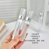 Travel Vacuum Press Pump Bottle for Lotion, Eye Cream, Serum, Foundation Samples