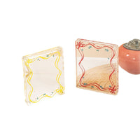Direct Sale Water Ripple Acrylic INS Magnetic High Transparency Anime 3-inch Small Card Display Brick