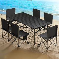 Outdoor Folding Table and Chair Set with Storage Bag for Camping