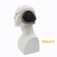 Winter Outdoor Warm Earmuffs Plush Thick Fashion Rabbit Hair Plaid Behind-the-Head Foldable Ear Covers