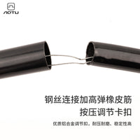 Heavy-Duty Tent Awning Poles for Outdoor Canopy Shelter, 2.0m Height, Thickened Iron Pipe Support Rods, Set of 2