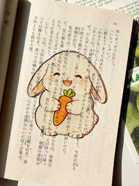 Cute Original Acrylic Bunny Bookmark for Reading and Study