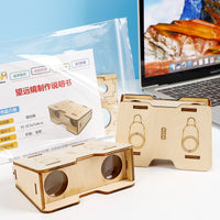 DIY Wooden Binocular Science Kit for Kids, Educational Assembly Toy for Physics Experiments