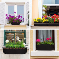 Felt Trough Planter Bags Non-Woven Hanging Grow Bags for Garden Porch Balcony
