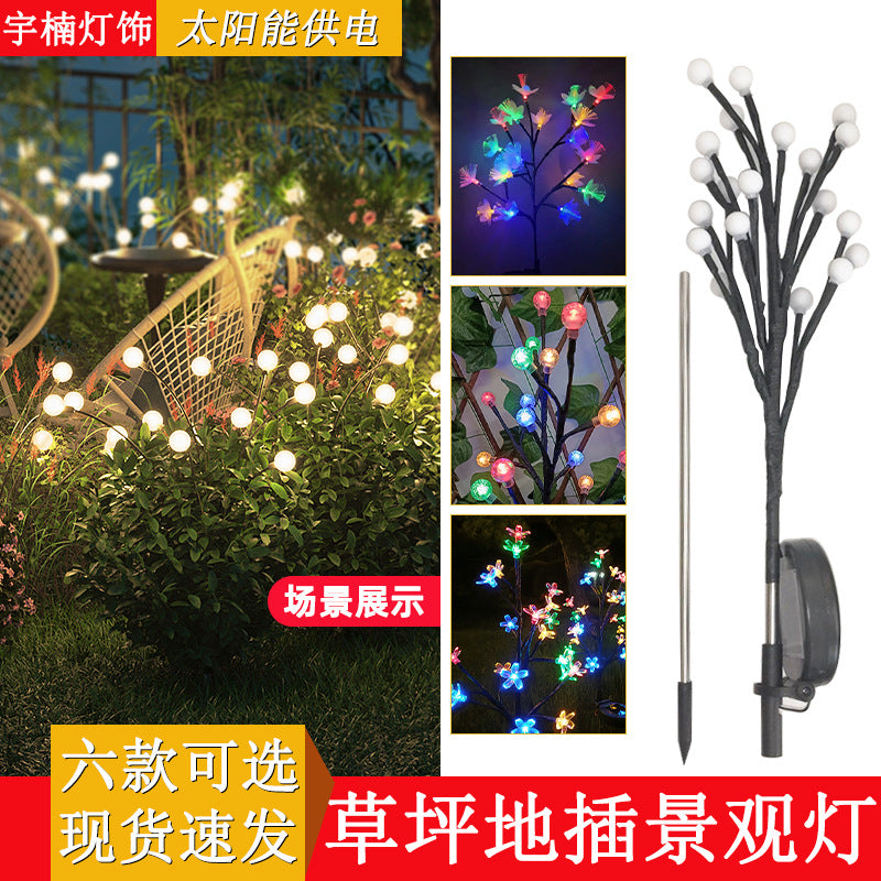 Solar Powered Outdoor Dandelion Stake Lights for Garden and Patio Decoration