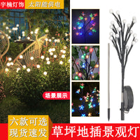 Solar Powered Outdoor Dandelion Stake Lights for Garden and Patio Decoration
