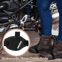 Motorcycle Gear Shift Pad Protector Anti-Slip Honeycomb Shoe Cover