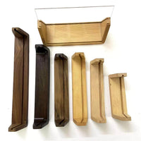 Wooden U-Shaped LED Light Base for Photo Frames and Acrylic Displays