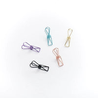 Mosan Stationery Hollow Fish-shaped Paper Clips, Assorted Sizes, for Office and School Documents, 15-piece Box