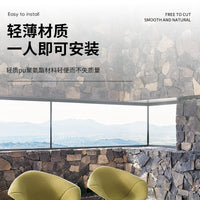 Irregular Stone Veneer Wall Tiles for Villa Courtyard and Outdoor Walls, Faux Ancient Turtle Pattern Stone Background