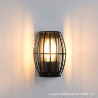 New Chinese Style E27 Wall Lamp Modern Minimalist Retro Outdoor Villa Hotel Sconce