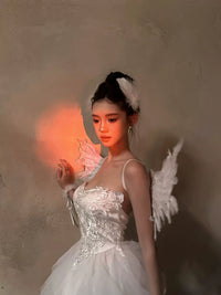 Fantasy Angel Elf Cosplay Costume for Photography, Halloween, and Stage Performances