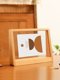 Acrylic Solid Wood Photo Frame Desktop Display for 6, 7, 8, 10 Inch Pictures