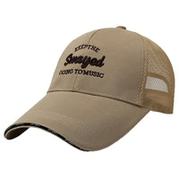 Unisex Extra Wide Brim Baseball Cap with 10.5cm Sun Protection Visor and Embroidery