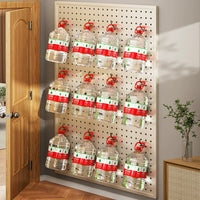 Perforated Metal Pegboard Wall Organizer for Tools and Display, Heavy-Duty Iron Rack