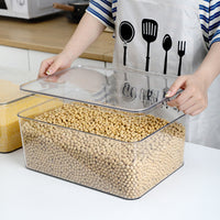 Clear Food Storage Containers with Lids for Refrigerator and Pantry, Large Capacity Plastic Organizer Bins