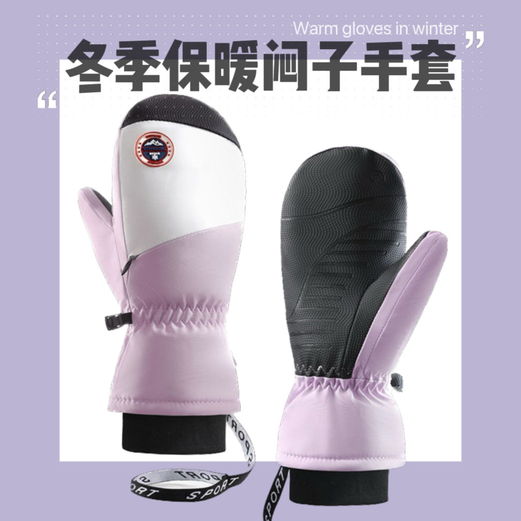 Winter Ski Gloves Touchscreen Waterproof Warm Non-slip for Men and Women