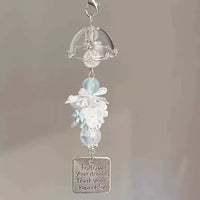 Ins Style Jasmine Maple Ginkgo Wind Chime Pendant for Phone Case Bag Camera Keychain