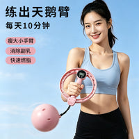 Smart Hand-Crank Hula Hoop Arm Trainer with Counter for Fat Burning and Wrist Strength