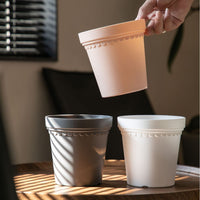 Thickened Desktop Imitation Terracotta Pot Simple Plastic Flower Pot for Home Gardening Succulents and Green Plants