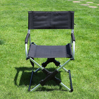 Portable Folding Camping Chair with Oxford Cloth and Aluminum Alloy Frame for Outdoor Activities