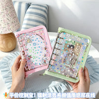 Laser Star PVC Zipper Binder for A5/A6/A7/M5 Planners and Collectibles