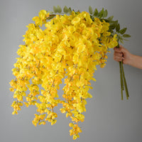 Artificial Yellow Poppy, Lily, Marigold, and Lily of the Valley Flowers for Home Decor and Weddings