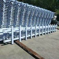 Heavy-Duty Galvanized Steel Garden Fence Panel, Rust-Resistant Weatherproof Security Barrier for Yards and Villas