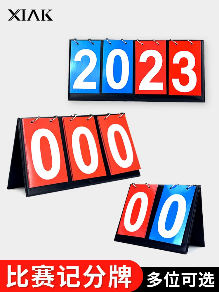 Multi-Sport Flip Scoreboard for Basketball, Soccer, Table Tennis, and Billiards
