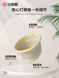 Jie Li Ya Foldable Foot Bath Bucket, 10L Portable Insulated Foot Soaking Tub for Travel and Home Use